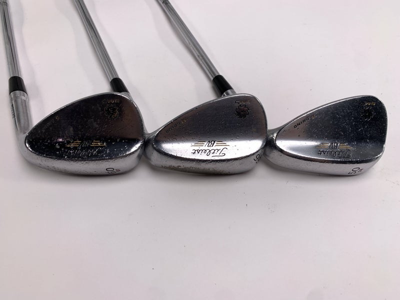 Titleist Vokey SM5 Tour Chrome Wedge Set 50* 8 56* 10 60* 7 Wedge Steel Mens RH