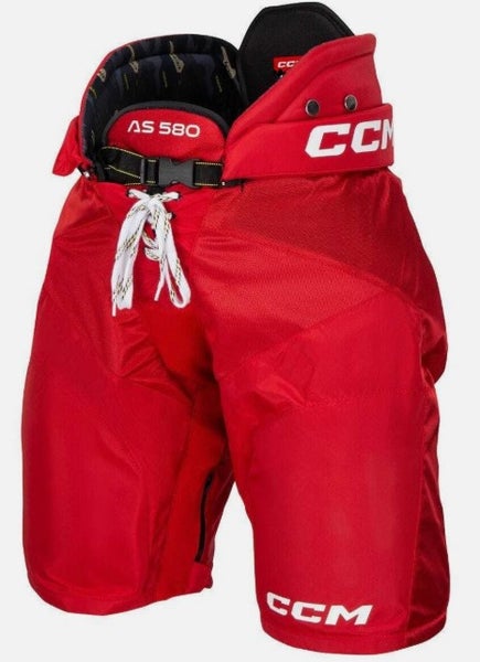 NEW CCM Tacks AS 580 Hockey Pants, Jr Medium, Red