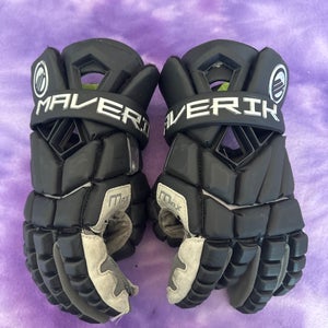 Black Maverik Max Lacrosse Gloves 13" (Used)