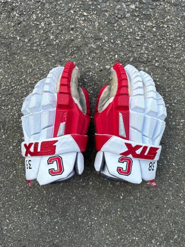 Cornell Lacrosse Gloves (White)