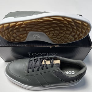 FootJoy Contour Casual Golf Shoes Charcoal Gray White Men's SZ 12 (54375)