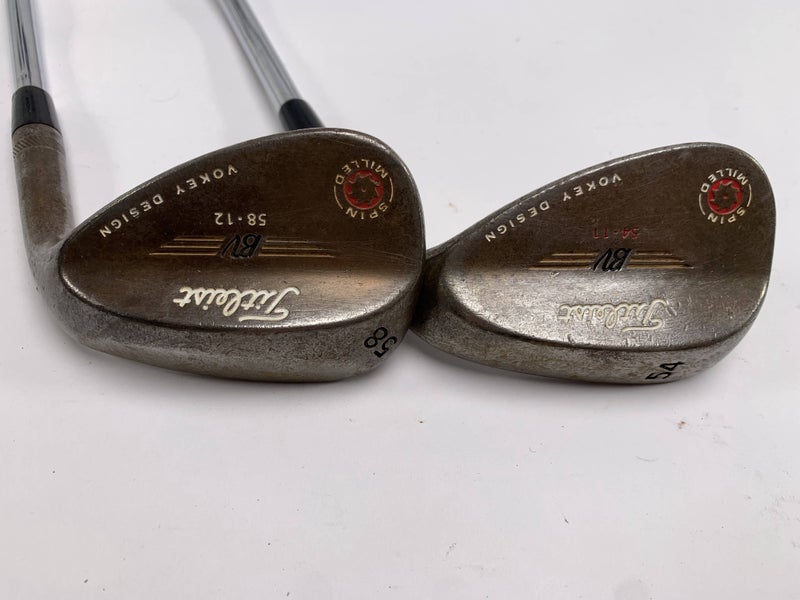 Titleist Vokey Spin Milled Chrome 2009 Wedge Set 54* 11 58* 12 NS Pro 970 RH