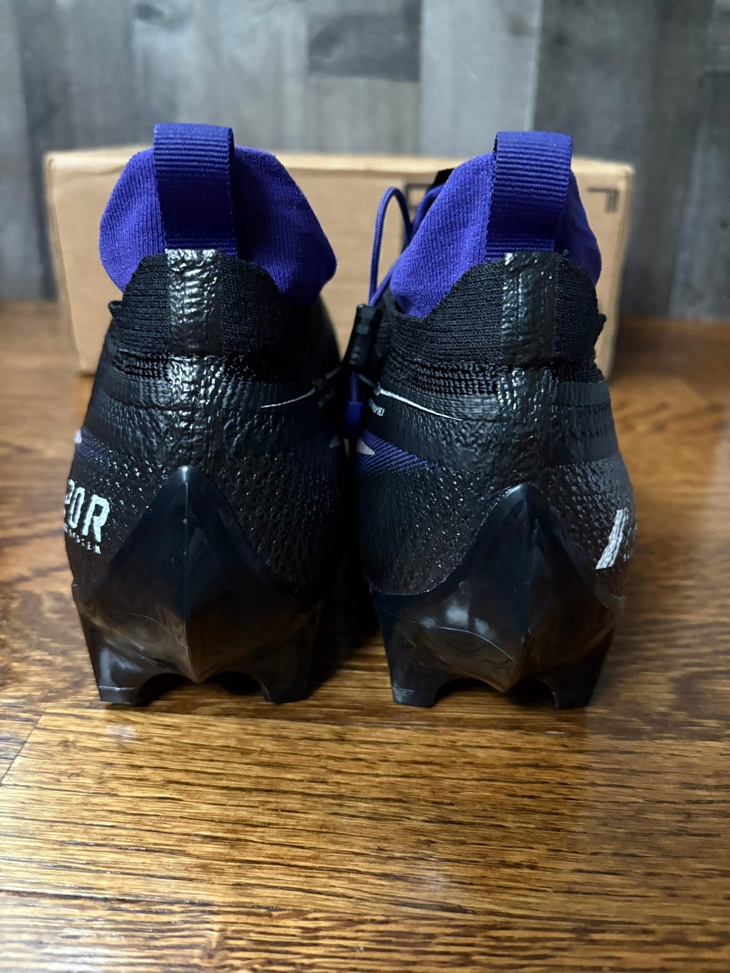 Nike Vapor Edge Elite 360 FK Black Purple Football Cleat  display picture 2