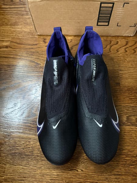 Nike Vapor Edge Elite 360 FK Black Purple Football Cleat Mens Sz 12 CV6282-001 Nike Vapor Edge Elite 360 FK Black Purple Football Cleats  main image 4