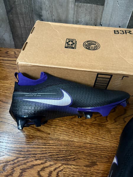 Nike Vapor Edge Elite 360 FK Black Purple Football Cleat  display picture 3