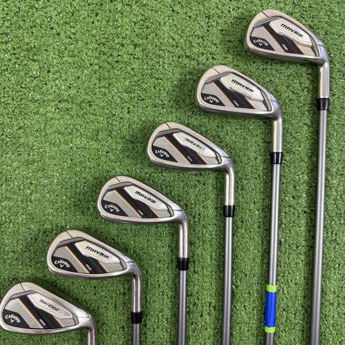 Callaway Mavrik Max Iron Set 6-PW AW Project X Catalyst 5.0 Senior -1/2 Short