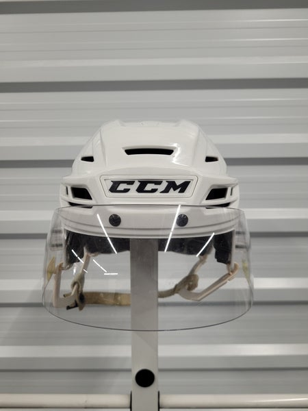 Used Medium CCM Resistance Helmet Pro Stock White