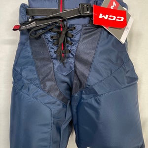 NEW CCM JetSpeed FT475 Hockey Pants, Jr Large, Navy Blue