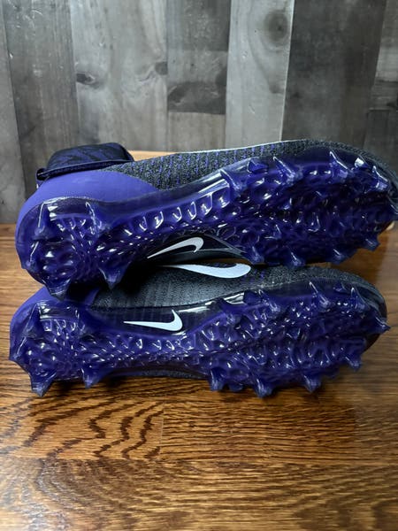 Nike Alpha Menace Elite 2 Black/Purple Football Cleat Men display picture 1