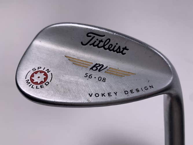 Titleist Vokey Spin Milled Chrome 2009 Sand Wedge SW 56* 8 Bounce Wedge RH