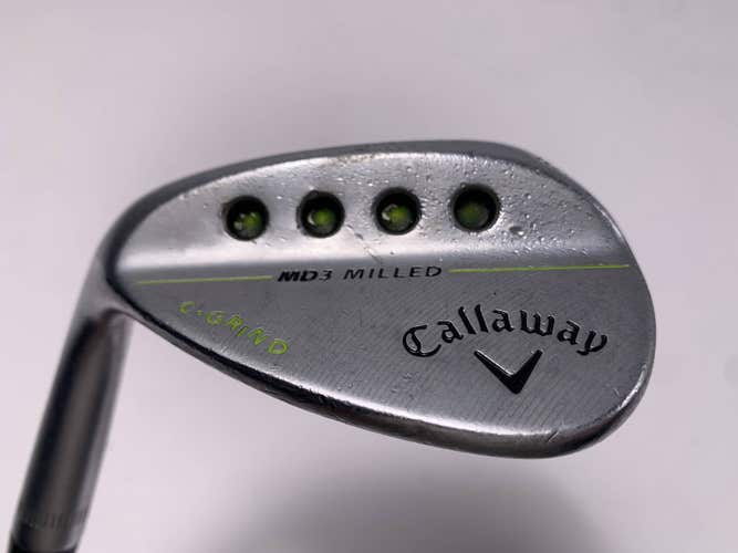 Callaway MD3 Milled Chrome C-Grind Lob Wedge LW 58* 8 DG S300 Stiff LH +1''
