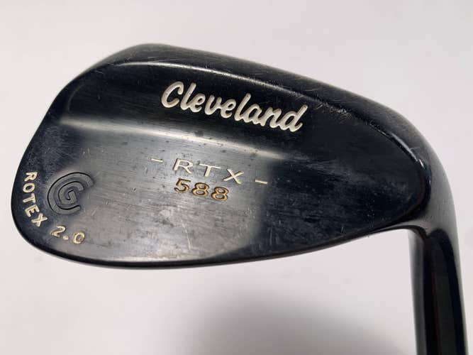 Cleveland 588 RTX 2.0 Black Satin Lob Wedge LW 60* 6 DG Wedge Steel Mens RH