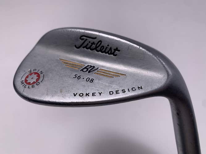Titleist Vokey Spin Milled Chrome 2009 Sand Wedge SW 56* 8 Bounce Wedge RH