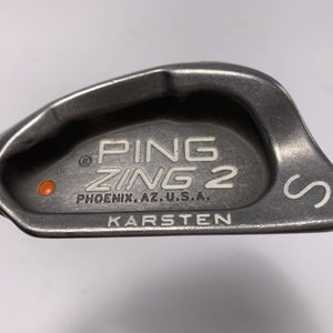 Ping Zing 2 Sand Wedge SW Orange Dot 2* Flat V53 Wedge Graphite Mens LH