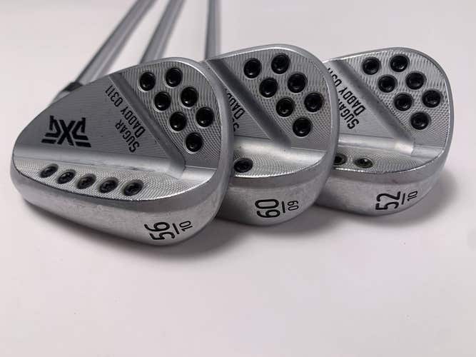 PXG 0311 Sugar Daddy Milled Chrome Wedge Set 52* 10 | 56* 10 | 60* 9 Mens RH