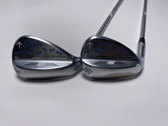 Titleist Vokey SM9 Tour Chrome Wedge Set 56* 8 60* 8 NS Pro Modus 3 Mens LH
