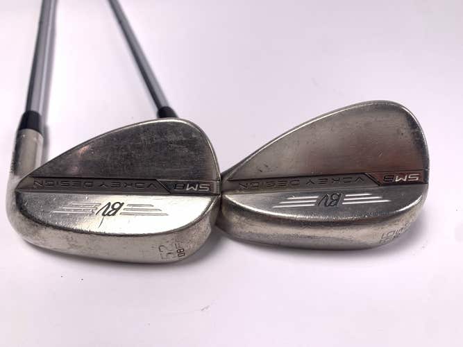 Titleist Vokey SM8 Brushed Steel Wedge Set 52* 8 | 56* 10 Wedge Steel Mens RH