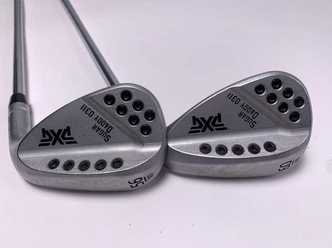 PXG 0311 Sugar Daddy Milled Chrome Wedge Set 56*10 | 60*9 Elevate VSS Stiff  RH