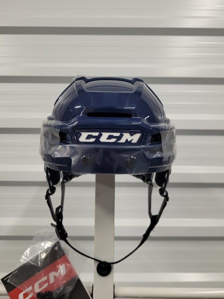 NEW! Medium CCM Super Tacks X Helmet Pro Stock Navy Blue