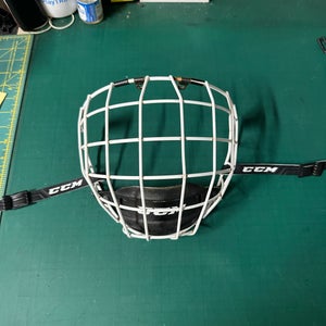 White CCM Cage - Medium (Used)