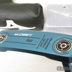 Mizuno OMOI 02 Blue ION Putter 35" +Cover & Weight Kit  ..  NEW