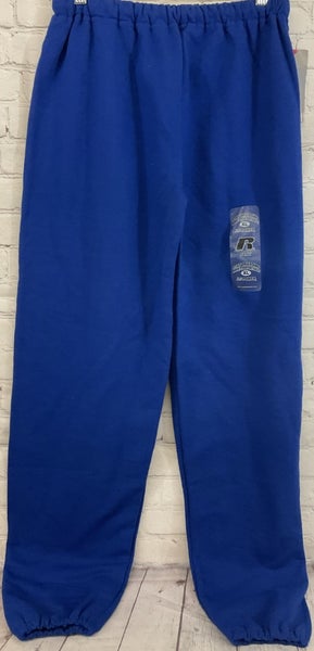 Russell Athletics Dri Power Extra Large Youth Sweat Pant Elastic Leg Cuffs Blue