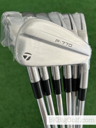 NEW / Mint Taylormade P770 25 Forged Iron Set 4-P / Dynamic Gold 115 Stiff