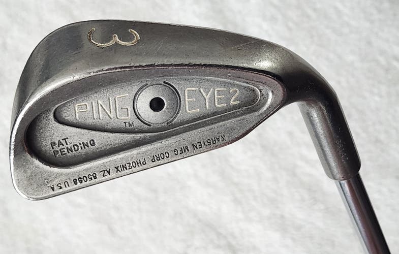 Men's Ping Eye 2 Black Dot 3 Iron RH; Steel Shaft
