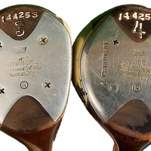 Kenneth Smith Golf Hand Made Solidized Fairway Wood Set 3W,4W Regular Steel RH
