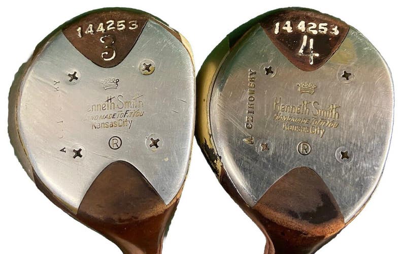 Kenneth Smith Golf Hand Made Solidized Fairway Wood Set 3W,4W Regular Steel RH