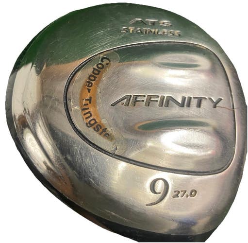 Affinity ATS Stainless 9 Wood 27* RH Light Ladies Graphite 39.5" New Velvet Grip