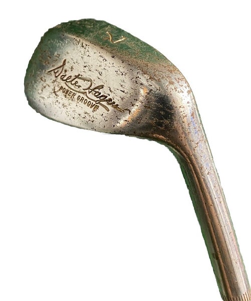 Walter Hagen Power Groove 7 Iron Fluted Steel 35.5" RH Distressed Vintage Grip
