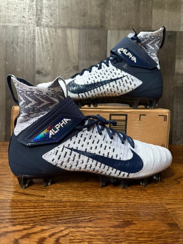 Nike Alpha Menace Elite 2 White Blue Men's Football Cleats BV2077-101
