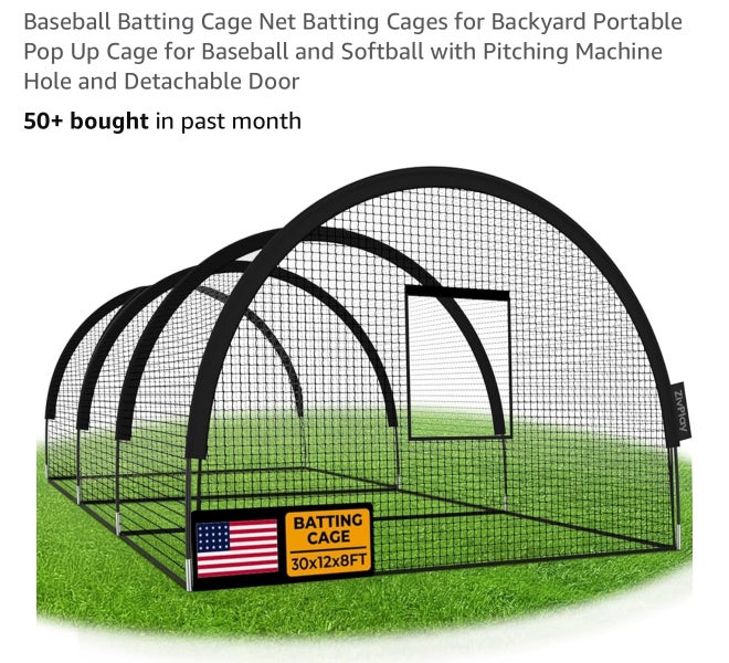 Baseball batting cage