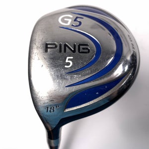 Ping G5 5 Fairway Wood 18* TFC 100 F Stiff Graphite Mens LH