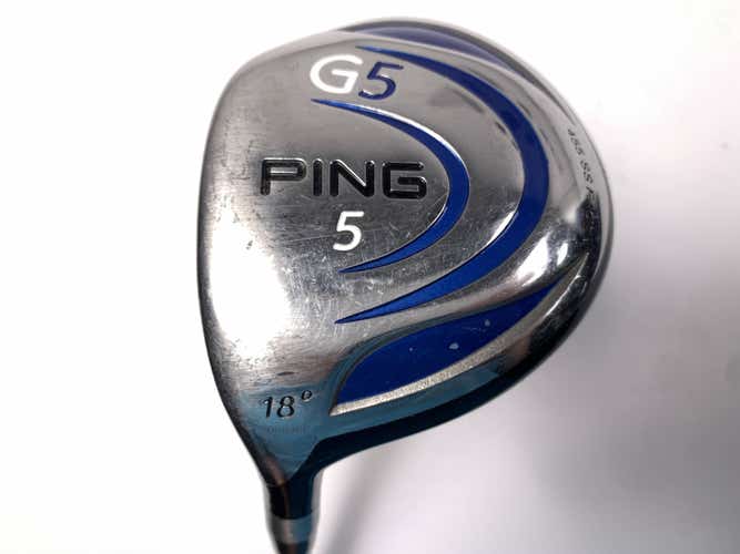 Ping G5 5 Fairway Wood 18* TFC 100 F Stiff Graphite Mens LH