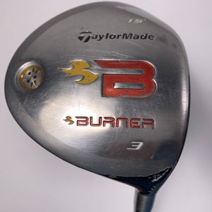 TaylorMade Burner 2008 3 Fairway Wood 15* REAX 49g Regular Mens RH Midsize Grip