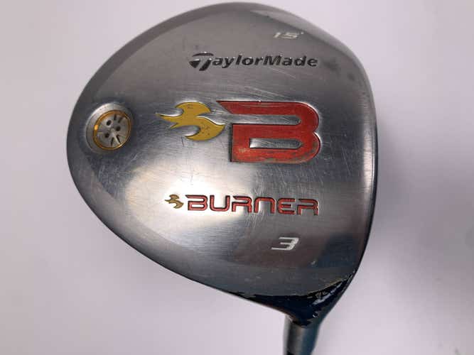 TaylorMade Burner 2008 3 Fairway Wood 15* REAX 49g Regular Mens RH Midsize Grip