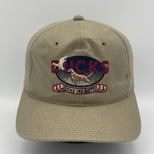 Vintage Ducks Unlimited Hat Snapback Bird Dog Hunting Cap Rare