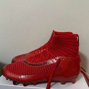 Under Armour Highlight 2 MC Cleats Red Men's Adult Size M 12.0 (W 13.0) (New)