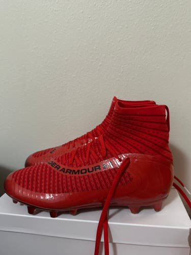 Under Armour Highlight 2 MC Cleats Red Men's Adult Size M 12.0 (W 13.0) (New)