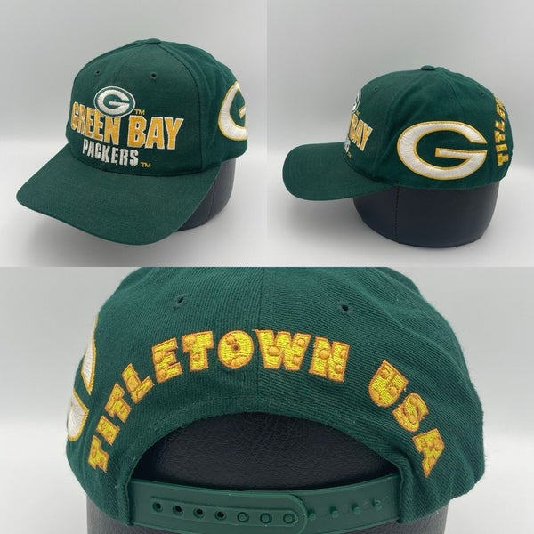Vintage Green Bay Packers Drew Pearson Titletown USA Snapback Hat Wool Cap NFL