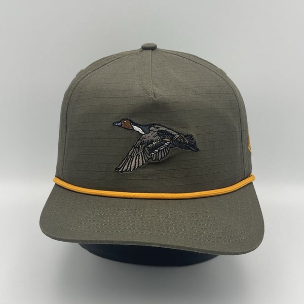 Southern String Hat Co Hat Cap Green Canvas Yellow Rope Snap Back Duck