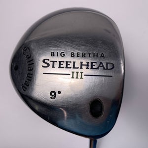 Callaway Steelhead III Driver 9* Steelhead III Uniflex Steel Mens RH