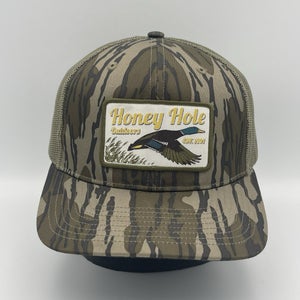 Honey Hole Outdoors Camouflage Duck Hunting Trucker Snapback Hat Cap