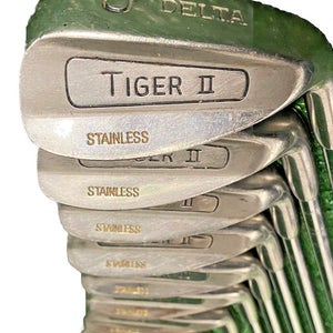 Delta Tiger II Combo Golf Set 1w,3w,4w,3-PW TrueTemper Regular Steel 5i 37" RH