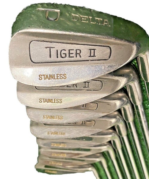 Delta Tiger II Combo Golf Set 1w,3w,4w,3-PW TrueTemper Regular Steel 5i 37" RH
