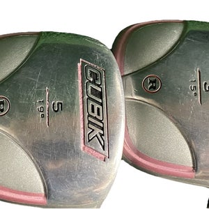 Ram Cubik Fairway Wood Set 3w, 5w RH Women's Low Kick Ladies Graphite New Grips