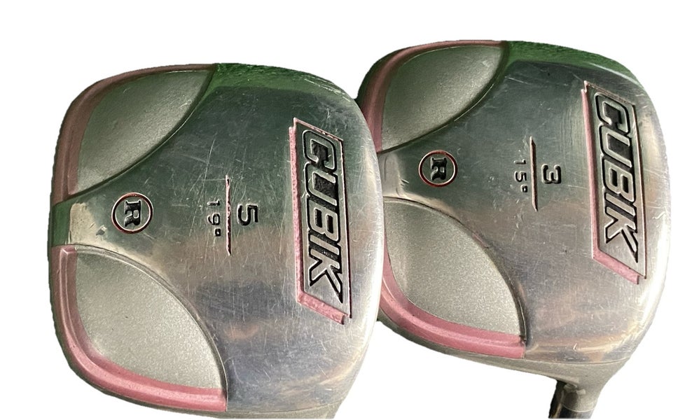Ram Cubik Fairway Wood Set 3w, 5w RH Women's Low Kick Ladies Graphite New Grips