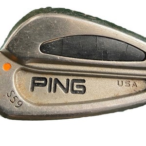 Ping S59 8 Iron Orange Dot 2* Flat Men's RH JZ Stiff Steel 36" Good Velvet Grip